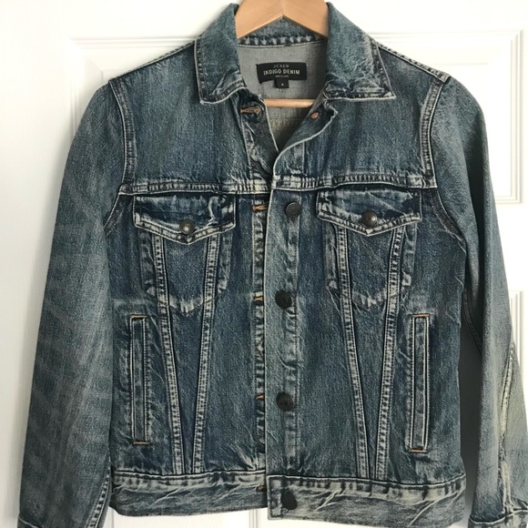 J Crew denim jacket with hand embroidered detail - Picture 3 of 5